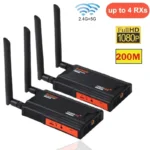 Boybox 5.8Ghz 200M Wireless HDMI Extender Video Transmitter Receiver