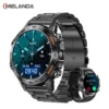 MELANDA Men IP68 Steel 1.39" Bluetooth Call Waterproof Watch for Xiaomi Android IOS K52