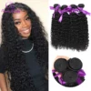 Peruvian Kinky Curly Hair Bundles 100% Human Hair Extensions 1/3/4 Pcs Double Weft Weaves Human Hair Bundles