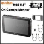 GODOX GM6S Portable Monitor 5.5-inch 4K HDMI Touch Screen For DSLR Camera Photography Monitor Photo Video Focus Outdoor Shooting